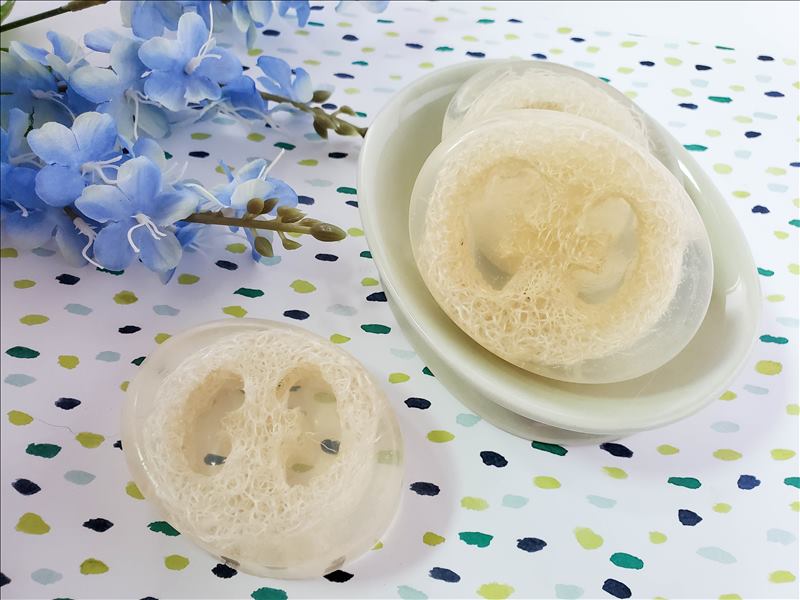 Homemade Loofah Soap