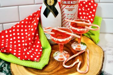 Recipe: Candy Cane Mimosa