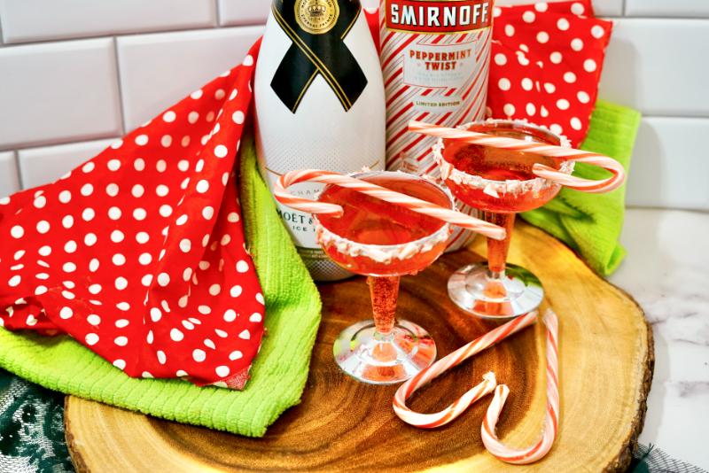 Recipe: Candy Cane Mimosa